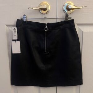 Wilfred Black Mini Skirt with Zipper